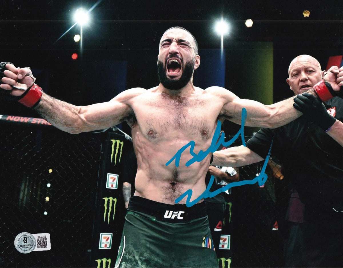 BELAL MUHAMMAD signed (UFC FIGHTING) REMEMBER THE NAME 8X10 BECKETT BR00319