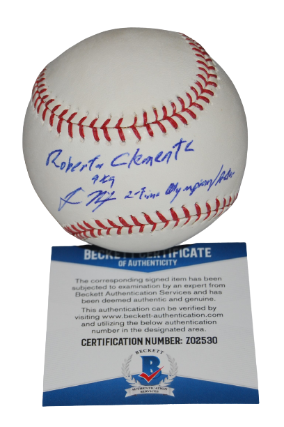 JAMIE NIETO signed (OLYMPIAN/ACTOR) Official MLB baseball BECKETT BAS 
