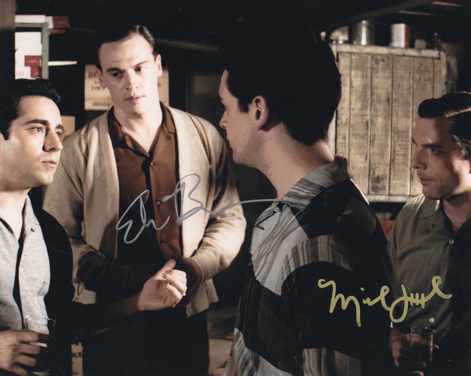 Michael Lomenda & Erich Bergen Jersey Boys Four Seasons Signed 8x10 Photo w/COA