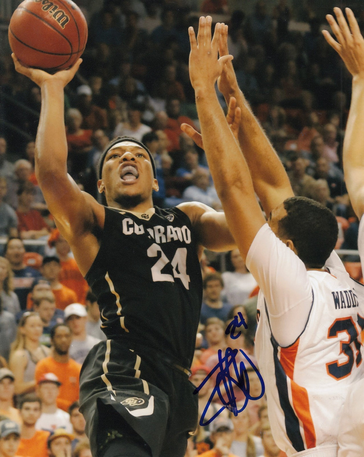 GEORGE KING signed (COLORADO BUFFALOES) basketball NBA DRAFT 8X10 photo W/COA #1