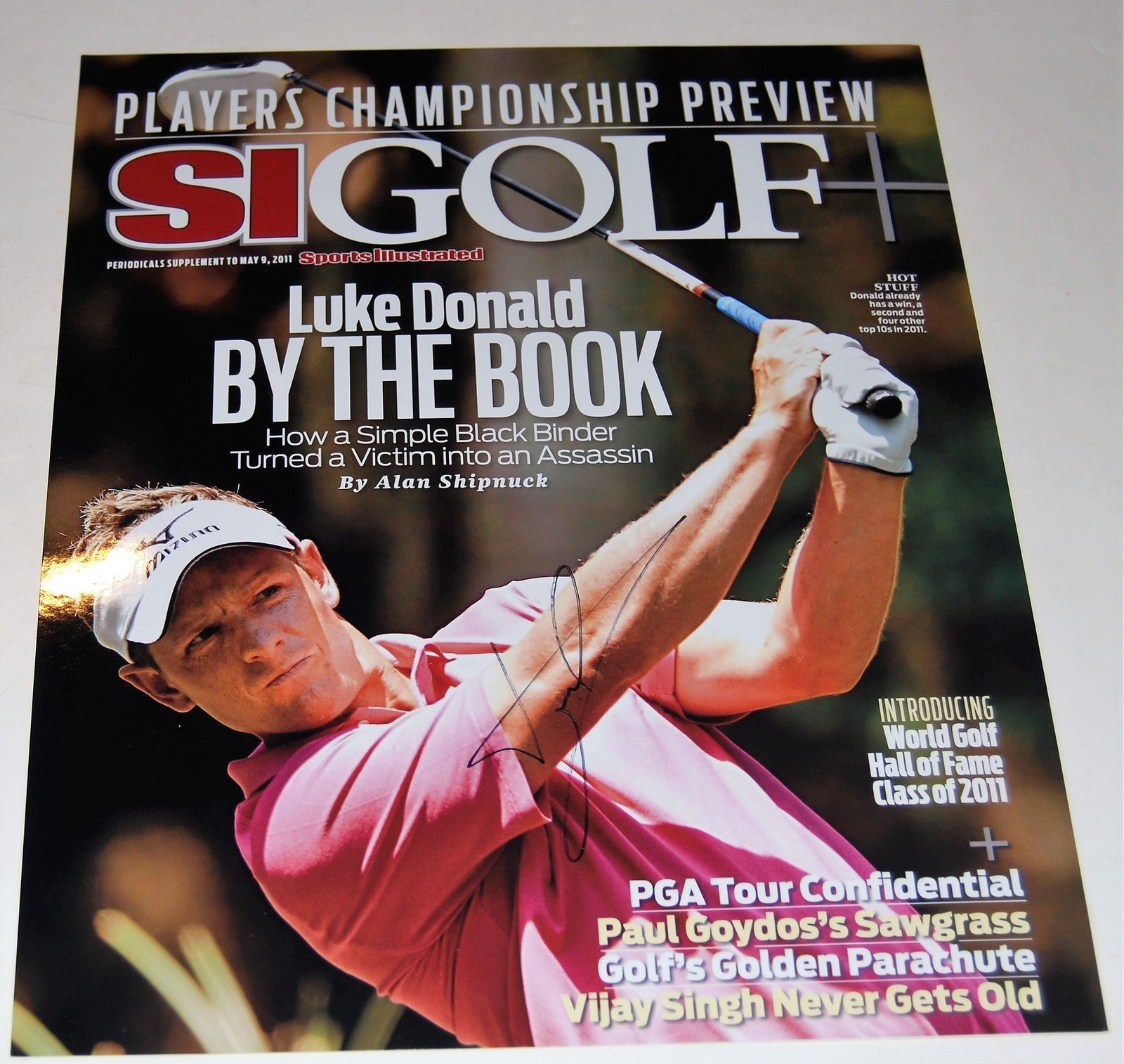 LUKE DONALD signed (SPORTS ILLUSTRATED) GOLF *MASTERS* 11X14 photo W/COA