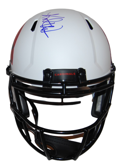 KURT WARNER signed (ARIZONA CARDINALS) F/S football helmet BECKETT BAS BB41869