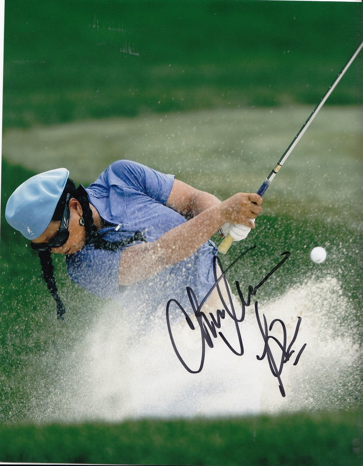 CHRISTINA KIM signed *LPGA* WOMENS GOLF 8X10 photo W/COA *SOLHEIM CUP*