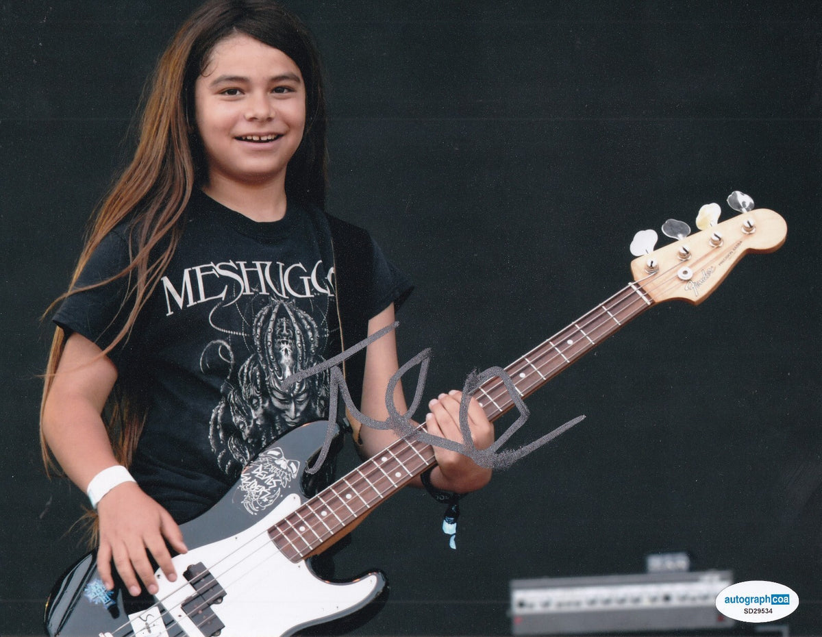 TY TRUJILLO signed (SUICIDAL TENDENCIES) Music Bassist 8X10 photo ACOA SD29534