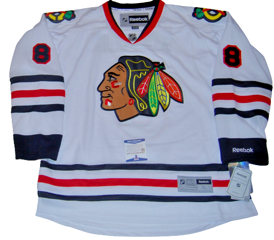 DOMINIK KUBALIK signed (CHICAGO BLACKHAWKS) White Reebok hockey jersey BECKETT