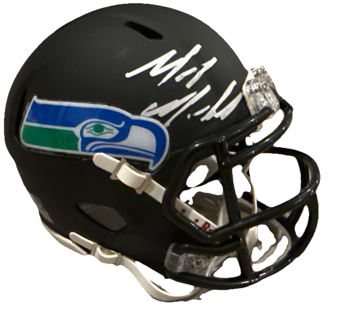 MIKE MACDONALD signed (SEATTLE SEAHAWKS) mini football helmet BECKETT BR63060