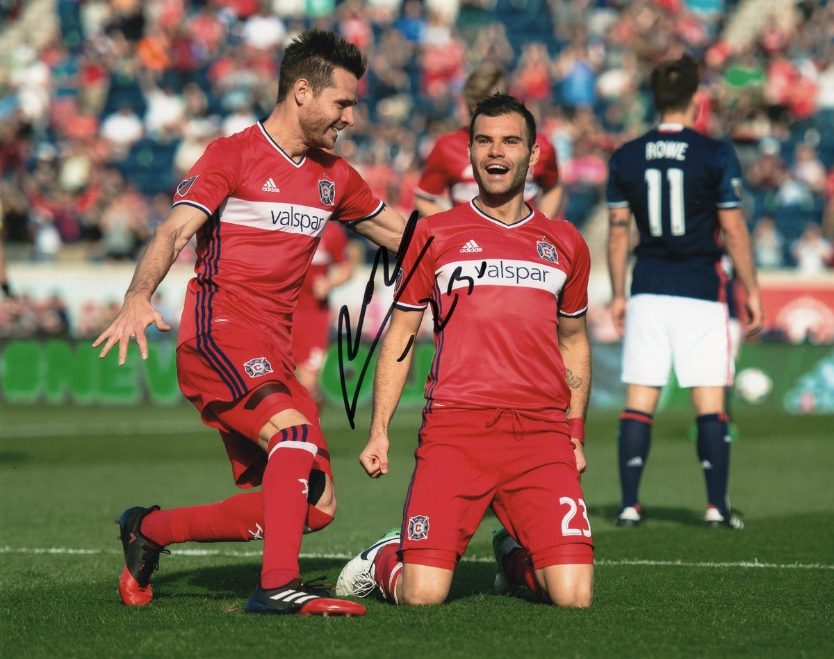 Nemanja Nikolic signed 8x10 Photo w/COA Chicago Fire MLS Soccer