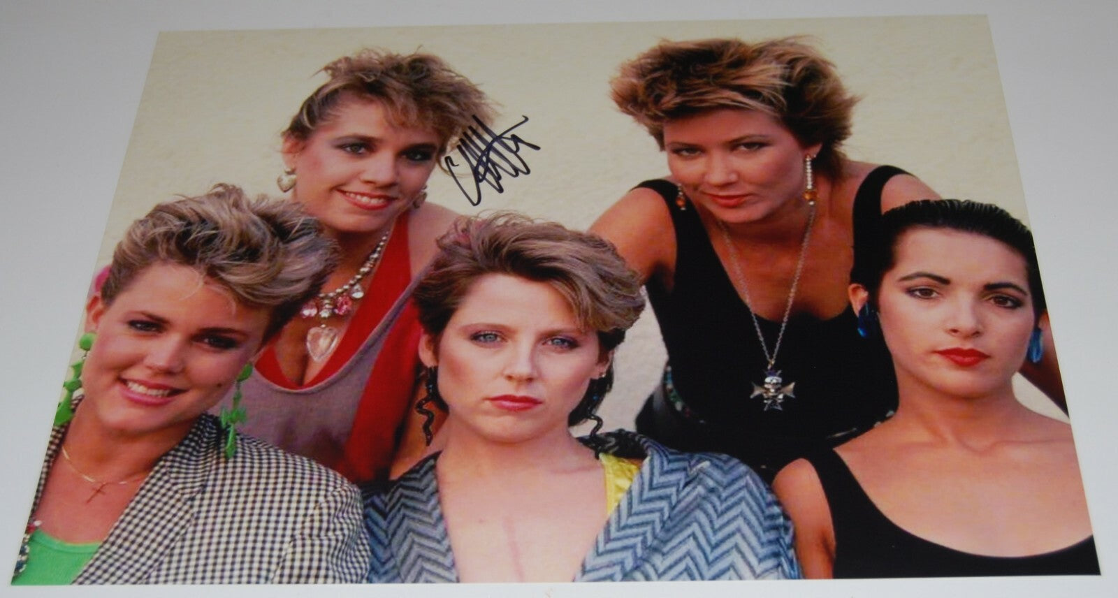 CHARLOTTE CAFFEY signed autographed (THE GO-GO'S) Music 11X14 photo W/COA 