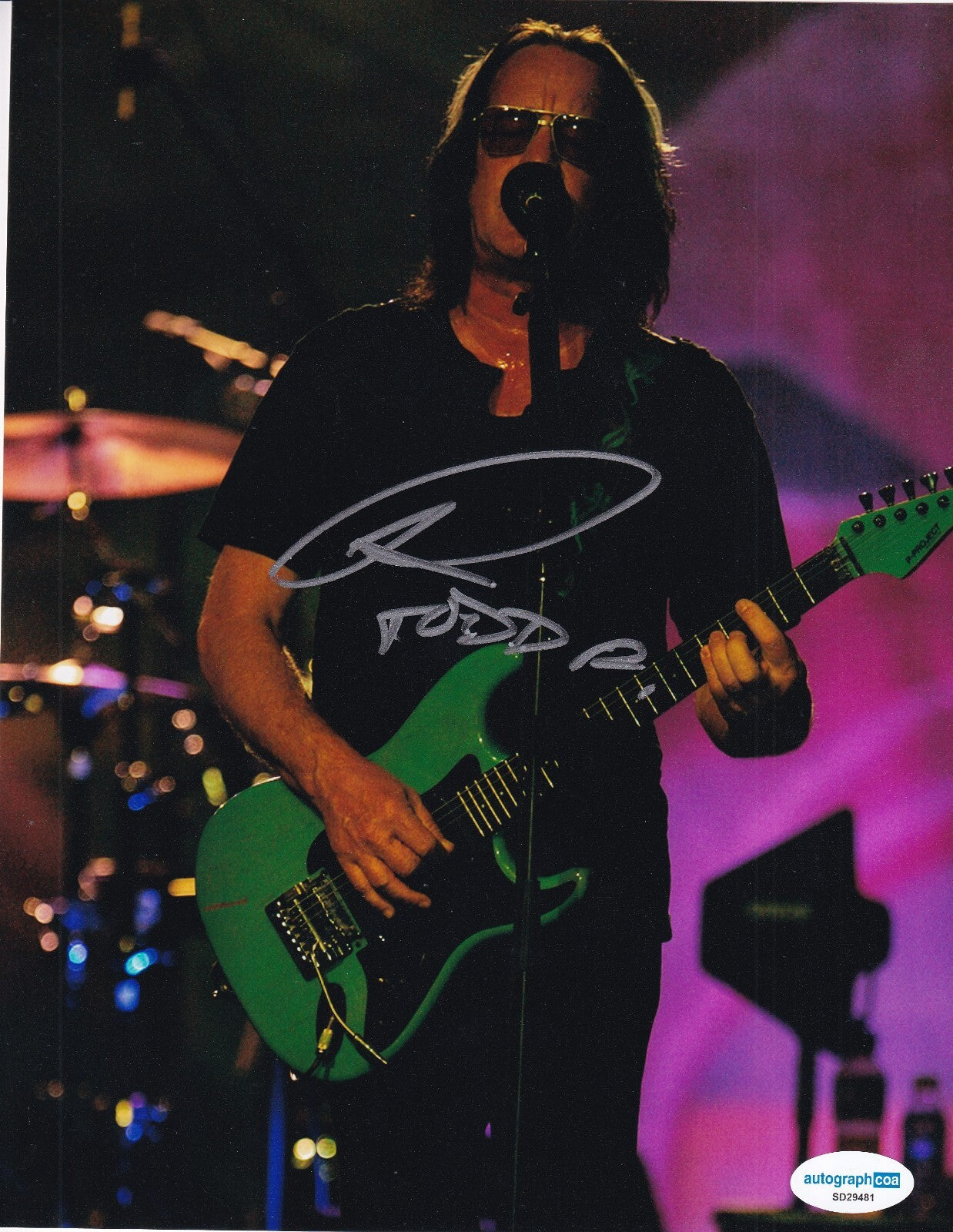 TODD RUNDGREN signed (I SAW THE LIGHT) Music singer 8X10 photo ACOA SD29481