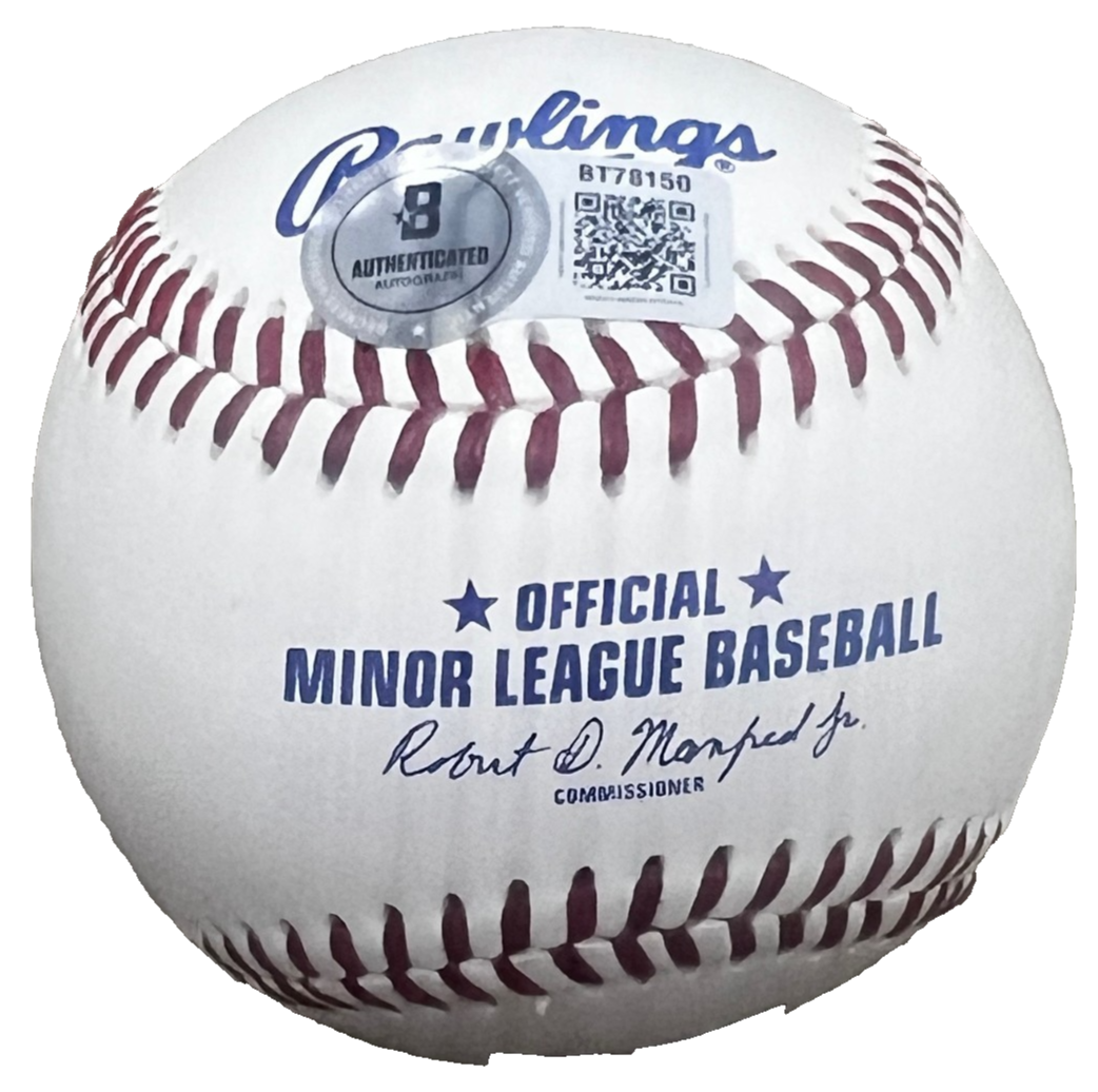 DON MATTINGLY signed (NEW YORK YANKEES) Minor League baseball BECKETT BT78150