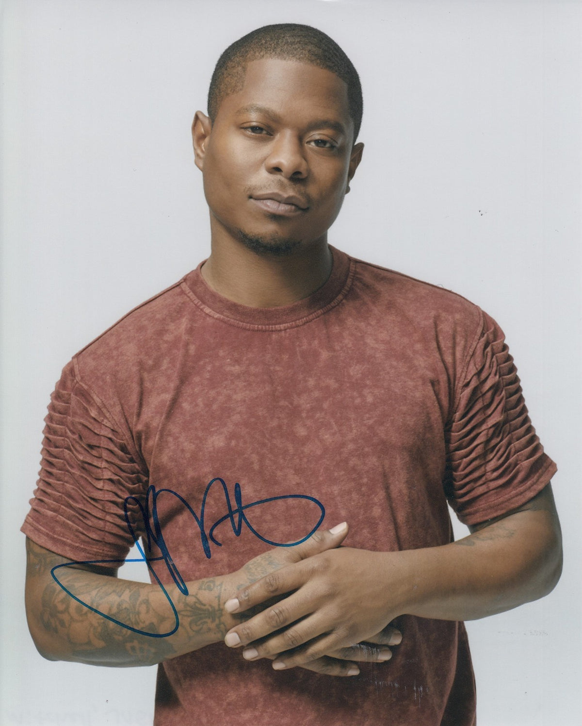 JASON MITCHELL signed (THE CHI) 8X10 photo W/COA *BRANDON JONES*