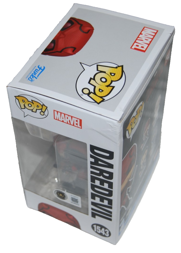 CHARLIE COX signed (DAREDEVIL) Born Again Funko Pop #1543 BECKETT BY085872