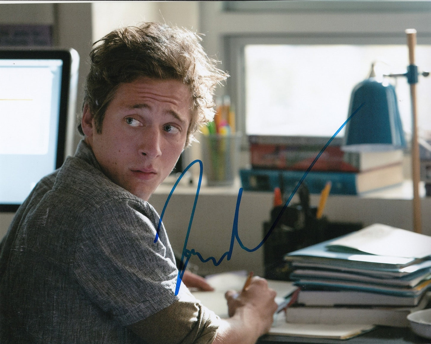 JEREMY ALLEN WHITE signed *SHAMELESS* 8X10 photo LIP GALAGHER (PROOF) W/COA #6