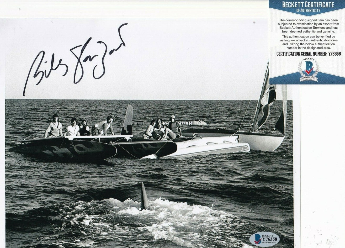 BILLY VAN ZANDT signed (JAWS) Movie *BOB* 8X10 photo BECKETT BAS Y76358