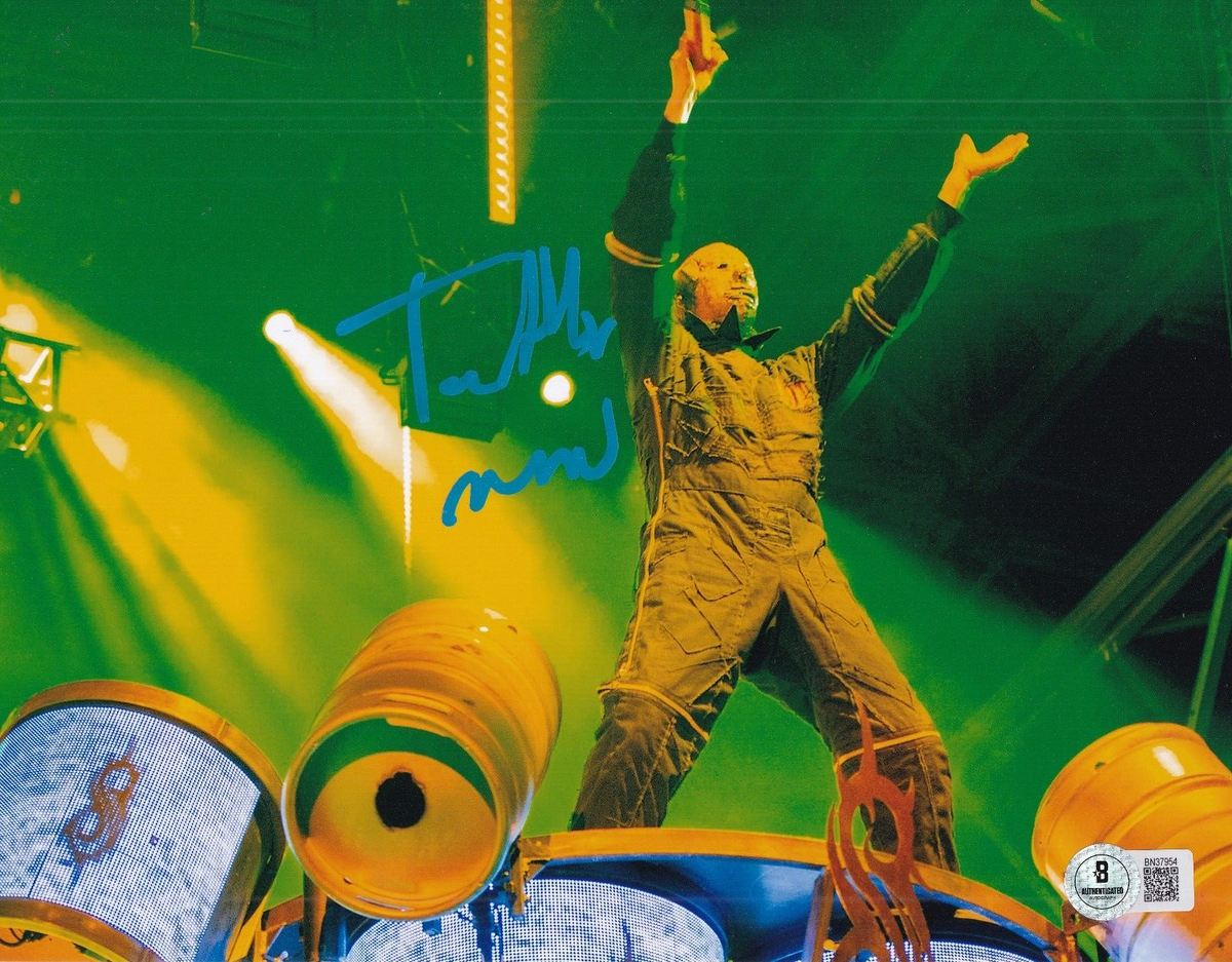 MICHAEL PFAFF signed (SLIPKNOT) Tortilla Man music 8X10 photo BECKETT BN37954