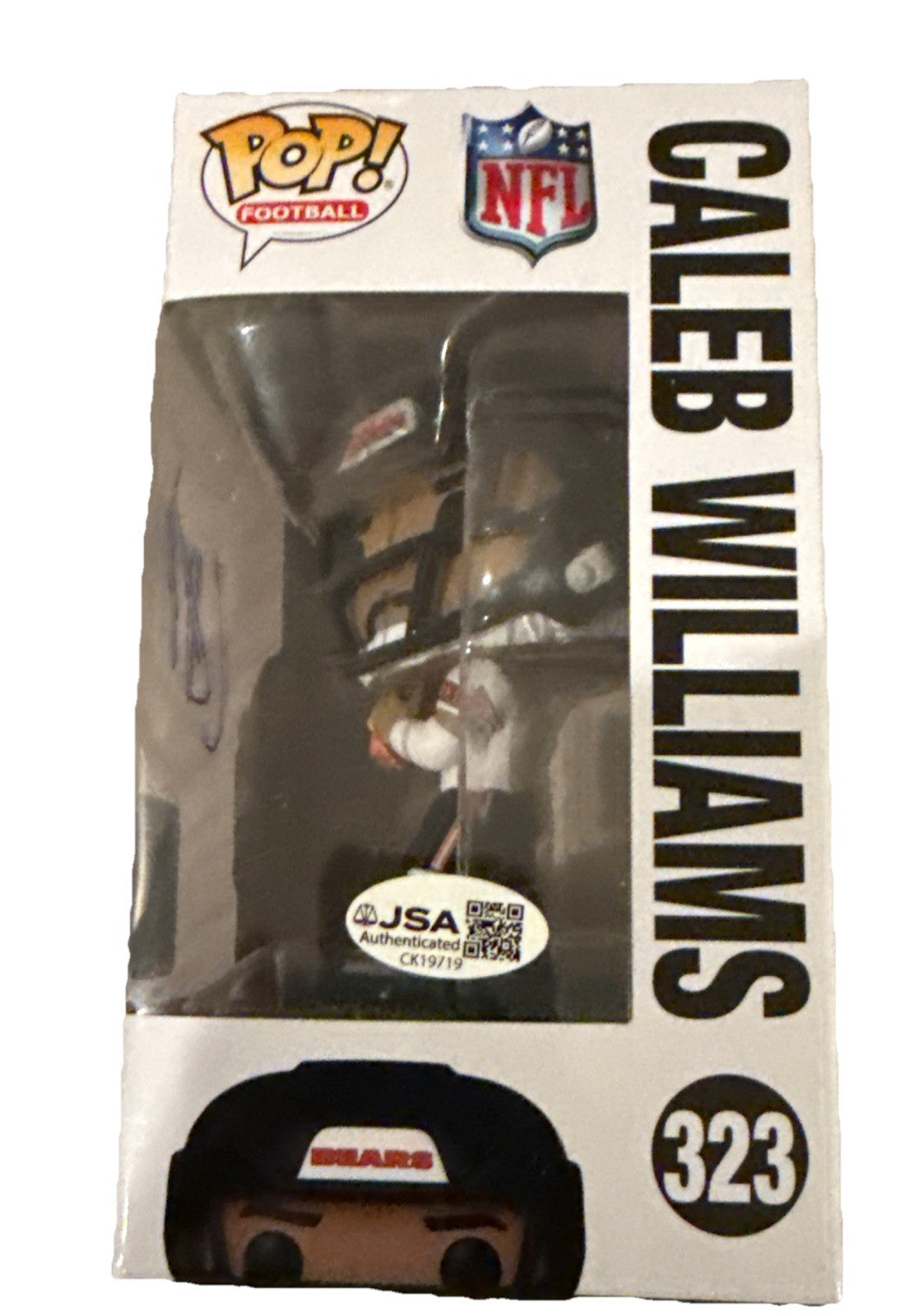 CALEB WILLIAMS signed (Chicago Bears) 🐻 Football Funko Pop #323 JSA CK19719