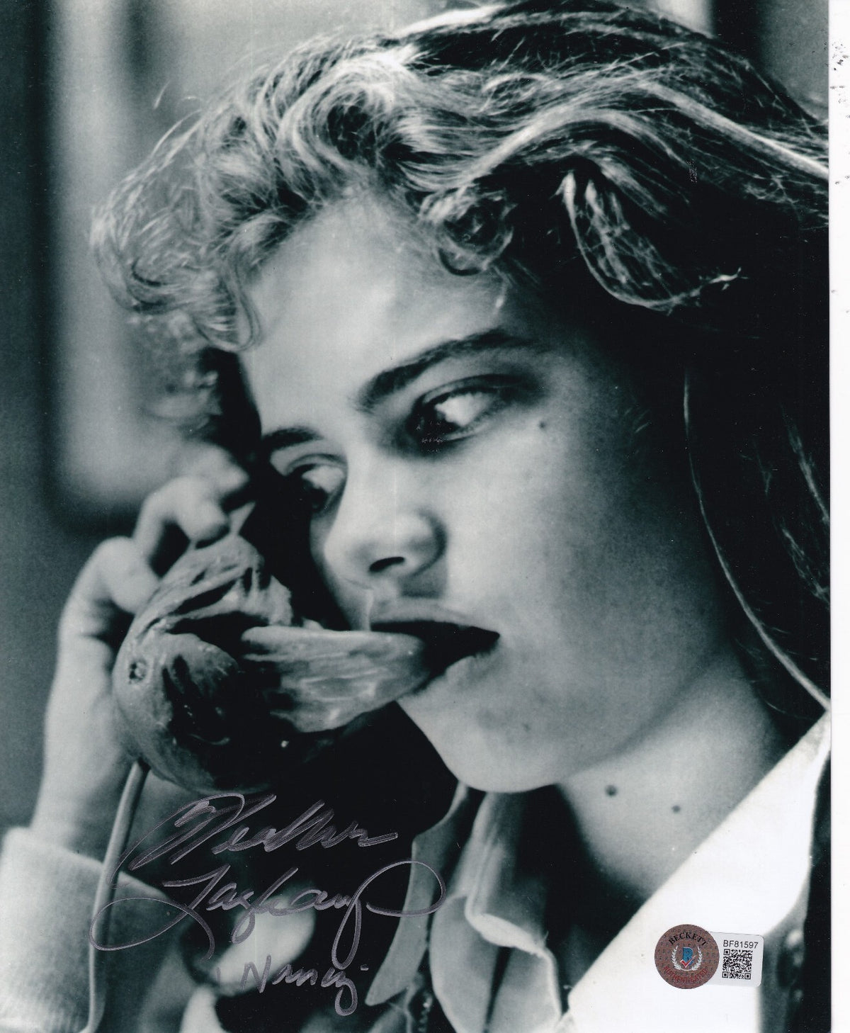 HEATHER LANGENKAMP signed (A NIGHTMARE ON ELM STREET) 8X10 photo BECKETT BF81597