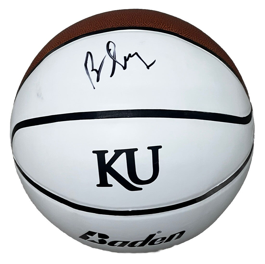 BILL SELF signed (KANSAS JAYHAWKS) Logo F/S basketball JSA AX28880