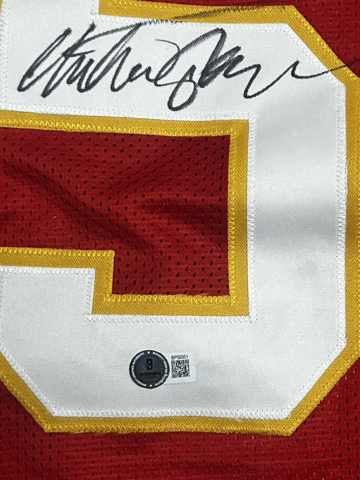 CHRISTIAN OKOYE signed (Kansas City Chiefs) football jersey BECKETT BP59351