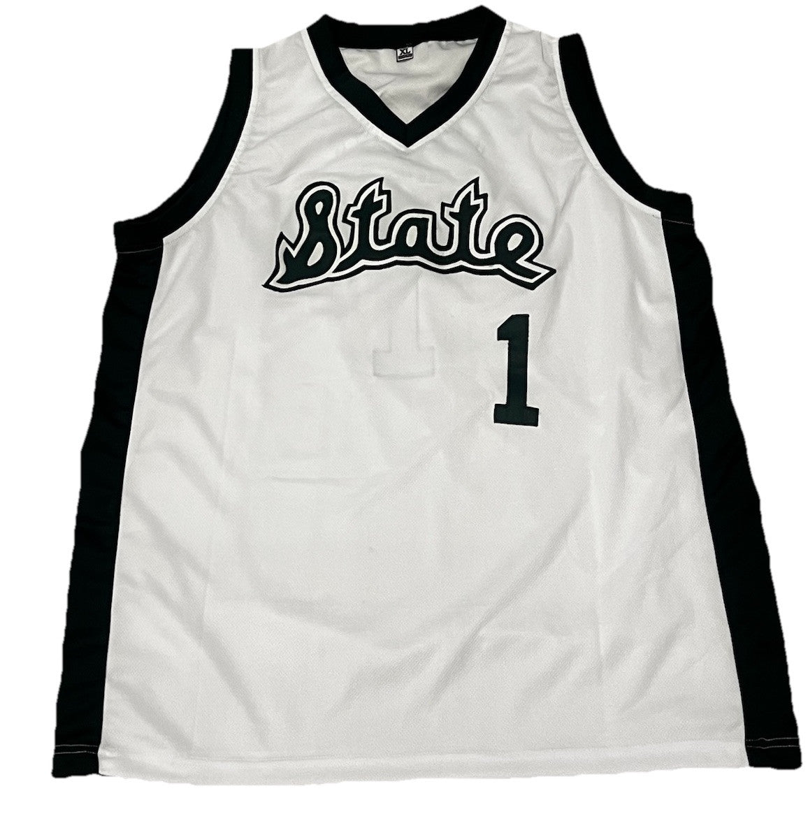 TOM IZZO signed (MICHIGAN STATE SPARTANS) #1 basketball jersey PSA/DNA AO79807