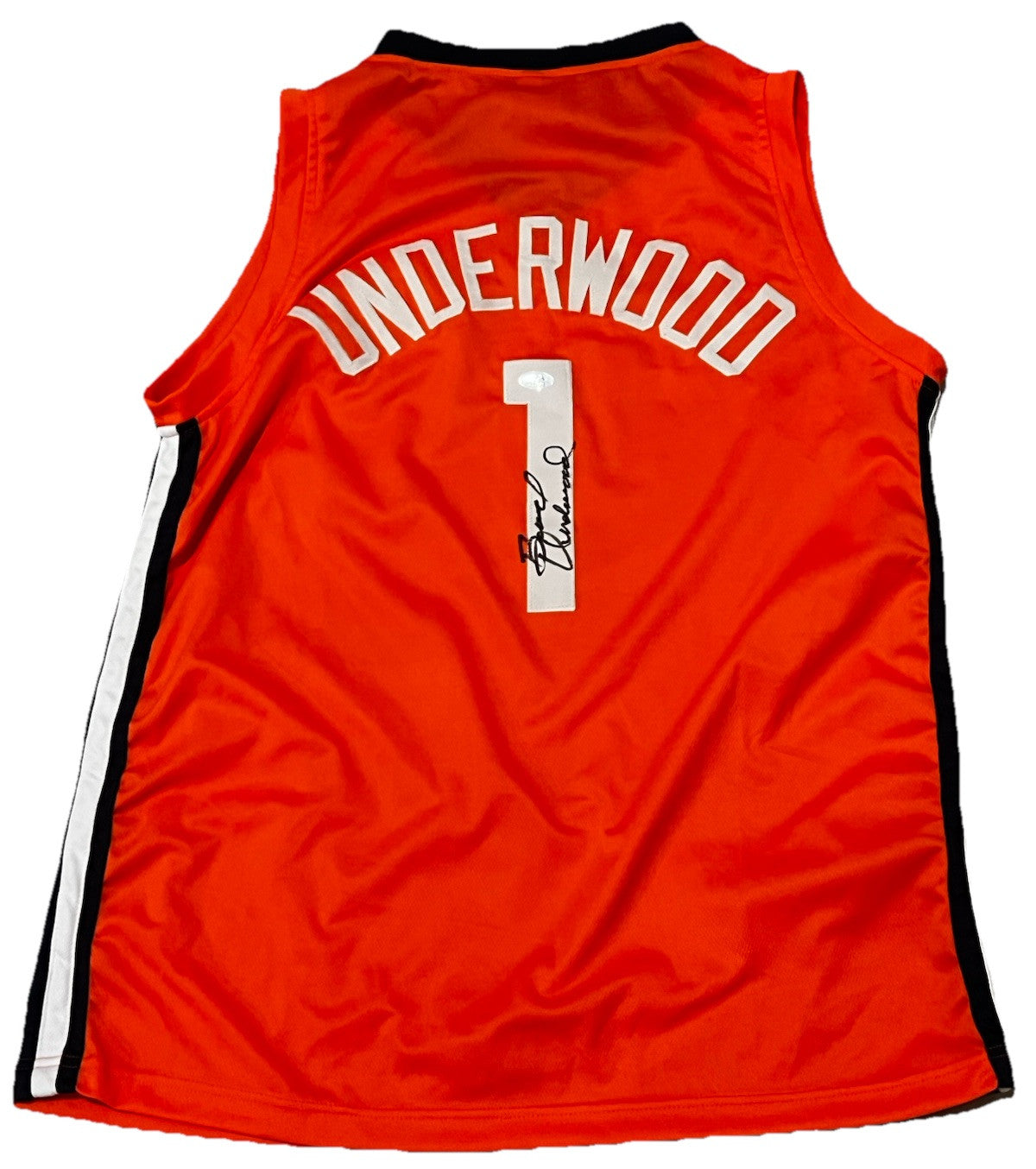 Brad Underwood signed (ILLINOIS ILLINI) #1 basketball jersey PSA/DNA AO79796