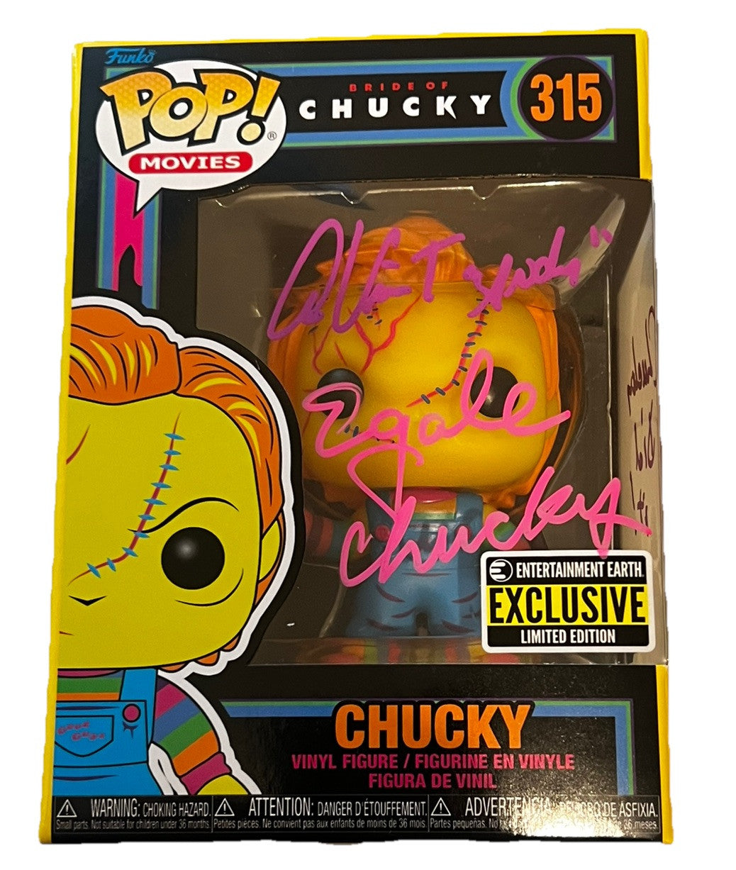 ALEX VINCENT & ED GALE Signed (CHILDS PLAY) Funko Pop #315 OC COA OC16508